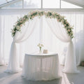 Wedding Arch Draping Fabric Sheer Chiffon Outdoor, 29" X 18 FT – White