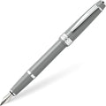 Cross Bailey Light Refillable Fountain Presented in a Everyday Gift Box - Medium Point, Black Ink, Polished Gray
