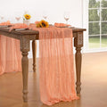 Peach Cheesecloth Table Runner Fall Table Runners Boho Gauze, 10 Pack