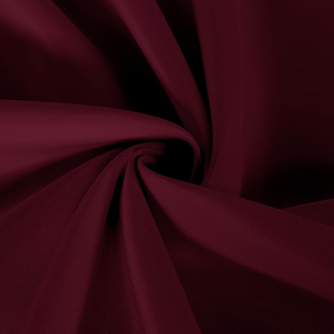 sancua 2 Pack Round Tablecloth 70 Inch Burgundy, Stain and Wrinkle Resistant Table Cloth - Washable Polyester Table Cover for Dining Tables, Buffet Parties and Camping