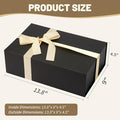 Large Gift Box, 5 Pack – Black, 13.75"x9"x4.5"