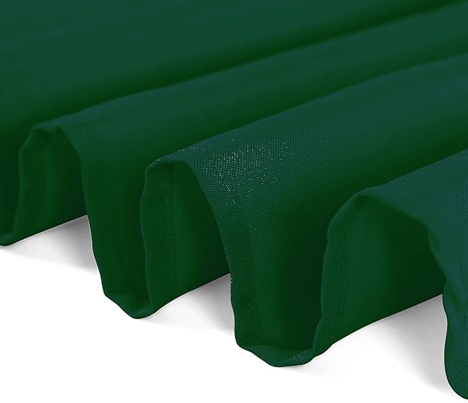 70 inch Round Tablecloth Washable Polyester Table Cloth Decorative Table Cover for Wedding Party Dining Banquet（70 inch, Hunter）