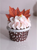 Set of 48 Edible Fall Leaves Cake Decorations