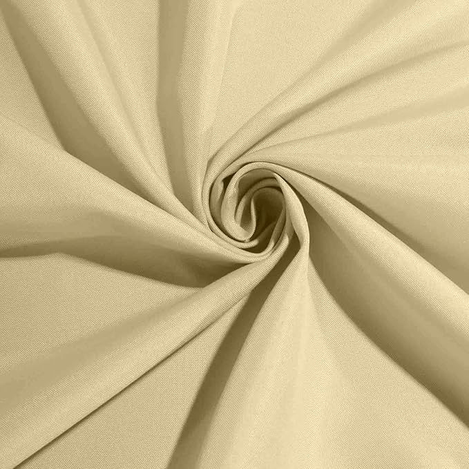 Efavormart 54x54 Champagne Wholesale Linens Seamless Polyester Square Linen Tablecloth for Wedding Banquet Party Restaurant