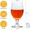 &White Wine Glasses, 13 OZ – Red, Clear Water Goblets Set