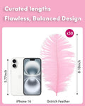 Ostrich Feathers Natural Bulk 8-10inch（20-25cm) Vase, 30pcs – Light Pink