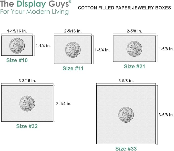 TheDisplayGuys - 25-Pack #53 Kraft Paper Cardboard Gift Boxes/Jewelry Cases w. Cotton Padding & Lid - Matte Red - (5.4" x 3.9" x 1.0")