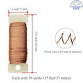 22Gauge 3Roll Total 115Yards( ) Metal Floral Wire, 345Feet – Rose Gold