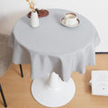 Small Round Tablecloth Polyester Fabric Washable Table, 36 Inch – Grey