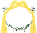 Wedding Arch Draping Fabric 1 Panel Sheer Chiffon Curtain, 29" X 19Ft