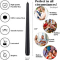 14 Unscented Taper Candle – Black, 7.5, 10 Inch Tall and 3/4 Inch Thick