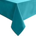 Hiasan Rectangle Tablecloth - Water Resistant and Spillproof Kitchen Washable Polyester Fabric Table Cloth for 6 Foot Tables, 70 x 108 Inch, Turquoise