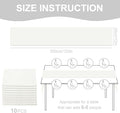 10ft Chiffon Table Runners Wedding Table Runner Sheer, 10 Pack – White