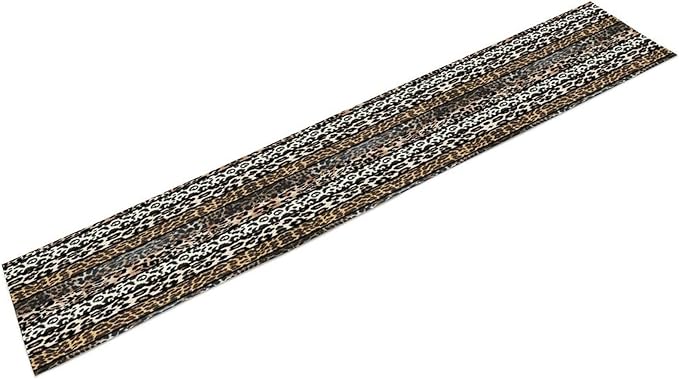 Cow Patchwork Print Table Runner, Country Farm Animal Fur Skin Farm Safari Wildlife Pattern Table Runner for Dinner Dinning Home Kitchen Living Room Party Holidays Setting, 13x90 Inch