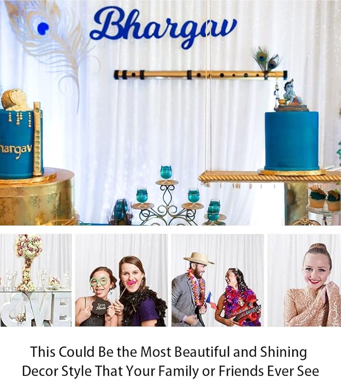 ShinyBeauty Sequin Backdrop White 10x10FT Backdrops for Photography White Wedding Drapes 10FT Baby Birthday Photo Booth Backdrop Glitter Curtain for Party Backgrounds