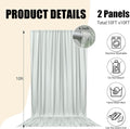 Backdrop Curtains for Parties, 10ft X 10ft – Silver