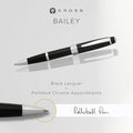 Bailey Refillable Rollerball Pen Presented in a Premium Gift Box