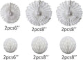 Honeycomb Balls Tissue Paper Fans Party Honeycomb Ball, 12pcs – White