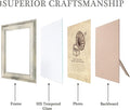 Picture Frames Set of 4- Rustic Retro Photo Frame with Real Glass, 4x6