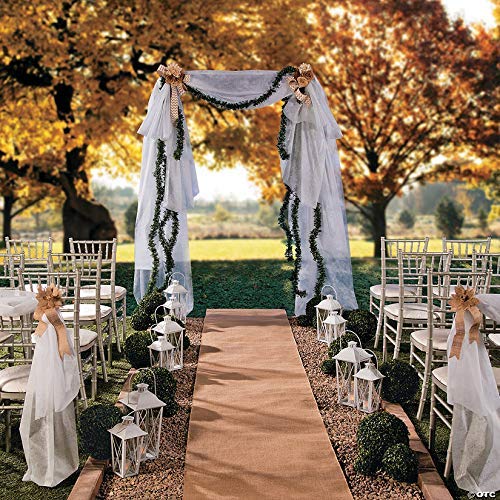 Aisle Runner 3 ft x 50 ft Burlap Weave for Outdoor Weddings