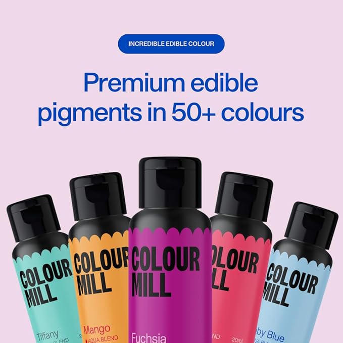 Colour Mill Aqua Blend Water-Based Food Coloring, 20 Milliliters Black