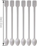 Coffee Spoon Disposable Tiny Coffee Tea Spoon Plastic, 500 PCS – White