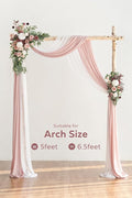 Artificial Wedding Arch Flowers, Dusty Rose Mauve Silk Swag Kit, 4 Pieces