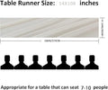 9ft Chiffon Table Runner 14x108 Inch Sheer Romantic Table, 12Pack