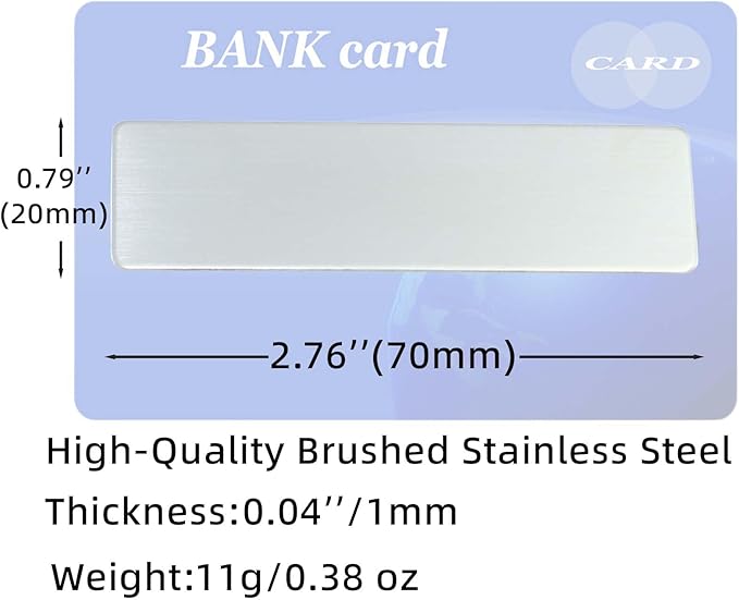 2pcs Stainless Steel Silver Custom Name Tags with Pin or Magnet Adhesive Tape,Personalized,Customizable Name Tags,Custom Metal Name Tag for Employee,Workers,Cops, Nurses(Silver x 2)