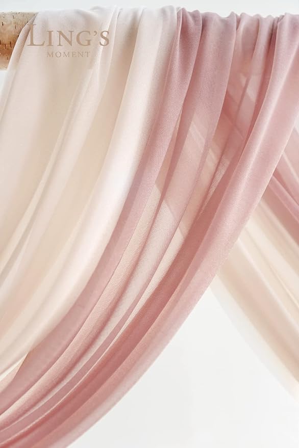 Artificial Flowers Wedding Arch Kit, Dusty Rose and Navy, 4-Piece