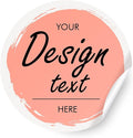 Custom Stickers Personalized Labels - Customized Stickers with Any Design Image Logo Text,Custom Thank You Label Stickers,Custom Stickers for Business Logo,100 Labels (Circle,4"x4")