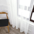 78" Vintage Sheer Voile Elegant Fabric Touch Rod Pocket Tulle – Linen