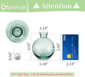 Bud Vases /Set Small Vases Handmade Cute Small Vases, 3Pcs – Green