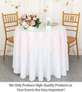 Sequin Tablecloth, Square 54x54-Inch Iridescent White Table Cloths