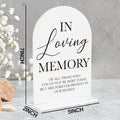 In Loving Memory Wedding Sign