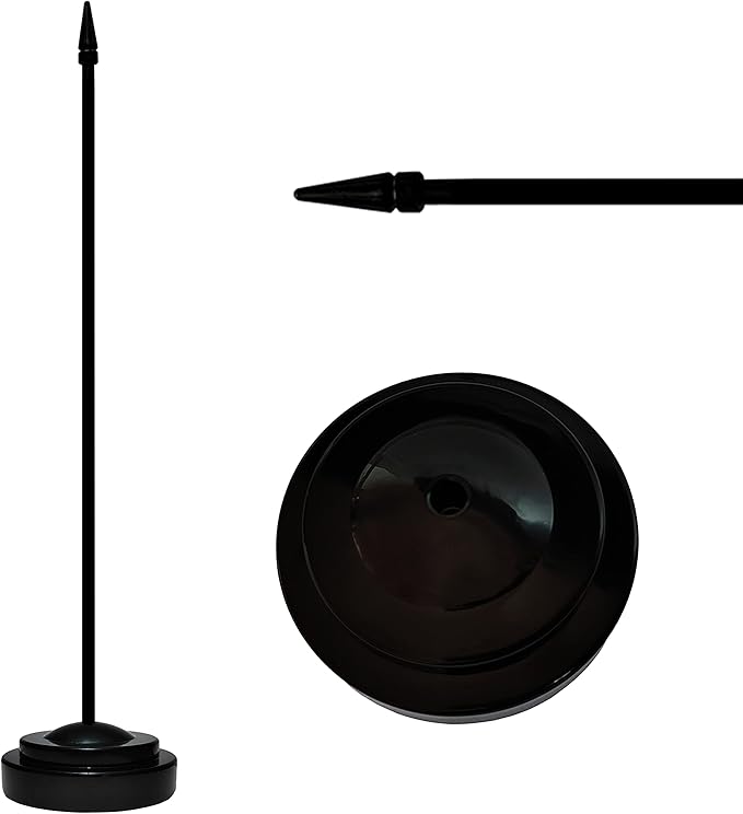 12 Pack Nicaragua Desk Flags Set, Nicaraguan Small Mini Table Office Flags with 12" Solid Black Pole, 8.2 x 5.5 Inches, Home and Office Decoration, Festival Celebrations