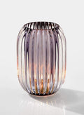 Smoke Optical Glass Votive Holder – Grey