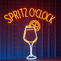 Spritz O'clock Neon Sign, Bar Pub Neon Sign, Custom Neon Sign, Spritz Cocktail Wall Decor, Bar Pub Led Light, Wine Lounge Wall Art Size:20inches