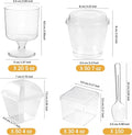 Mini Dessert Cups with Lids and Spoons, 430 Pack