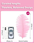 Ostrich Feathers Natural Bulk 11-14inch(28-35cm) Vase, 30pcs – Light Pink