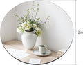 Round Glass Mirror Centerpieces, 12 Inch, Set of 12 for Parties