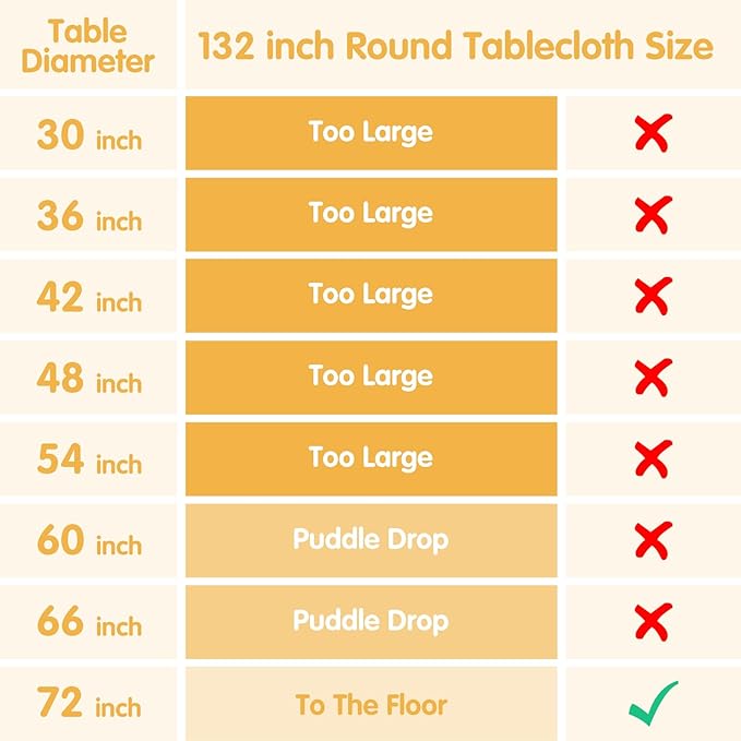 Tablecloths, Round 132 Inch Purple Polyester, Pack of 4