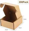 Shipping Boxes Cardboard Gift Corrugated Cardboard Boxes, 200 Pcs – Brown