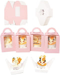 Auto-pop Up Individual Cupcake Boxes with Window Single, 60 Count – Pink