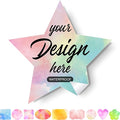 Custom Stickers Personalized Labels - Customized Stickers with Any Design Image Logo Text,Custom Stickers for Business Logo,Custom Thank You Label Stickers,100 Labels (Star,2"x2")