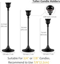 Metal Candle Holders for Candlesticks Taper Candlestick Holders