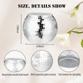 Disco Ball Vase, 6 Pcs, Plastic Disco Ball Centerpieces Silver Disco
