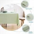 Tablecloth 2 Pck 90 * Rectangle Table Cloth Polyester, 156inch