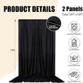 Backdrop Curtains for Parties, 10ft X 10ft – Black