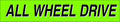 Ez-line Vinyl Windshield Stickers 3 Dozen Chartreuse Slogan, 15 Inch